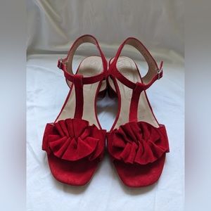 Wonders Red Sandal 1.5" Heels